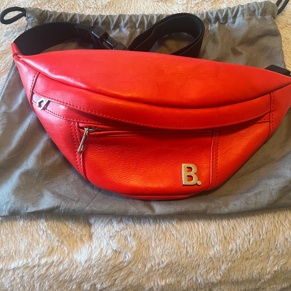 Balenciaga Red Leather Satchel